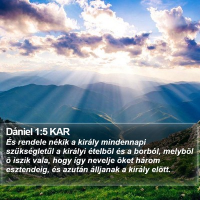 Dániel 1:5 KAR Bible Verse Image