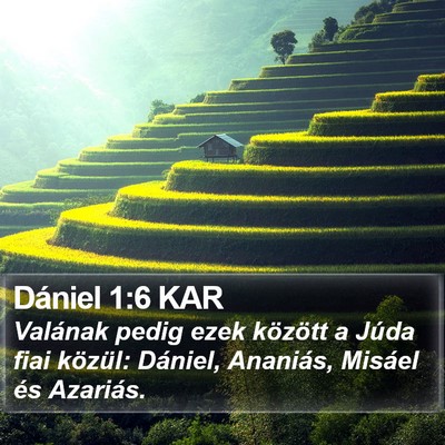 Dániel 1:6 KAR Bible Verse Image