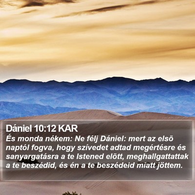 Dániel 10:12 KAR Bible Verse Image