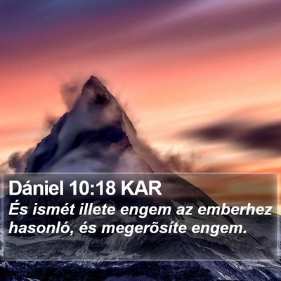Dániel 10:18 KAR Bible Verse Image