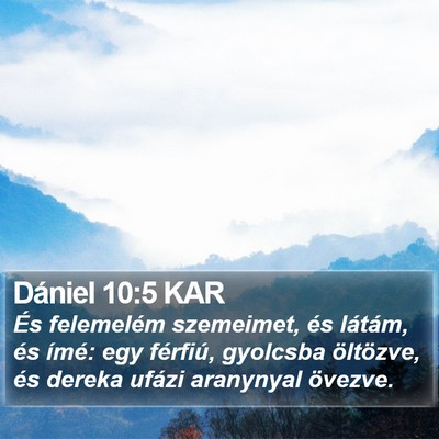 Dániel 10:5 KAR Bible Verse Image