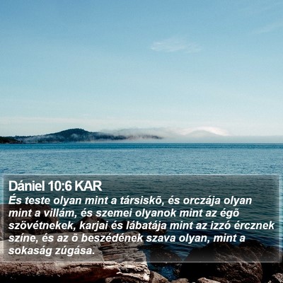 Dániel 10:6 KAR Bible Verse Image