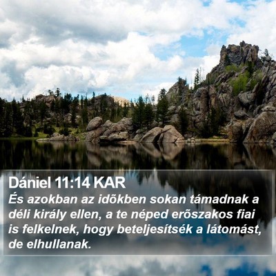 Dániel 11:14 KAR Bible Verse Image
