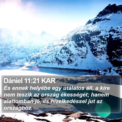 Dániel 11:21 KAR Bible Verse Image