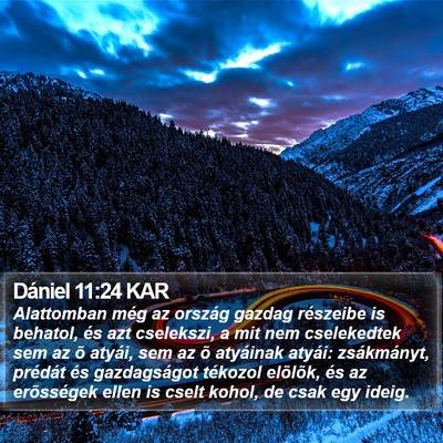 Dániel 11:24 KAR Bible Verse Image