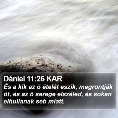 Dániel 11:26 KAR Bible Verse Image