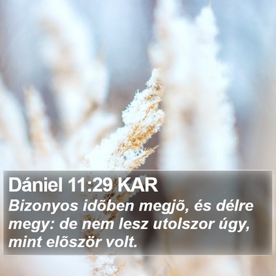 Dániel 11:29 KAR Bible Verse Image