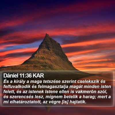 Dániel 11:36 KAR Bible Verse Image
