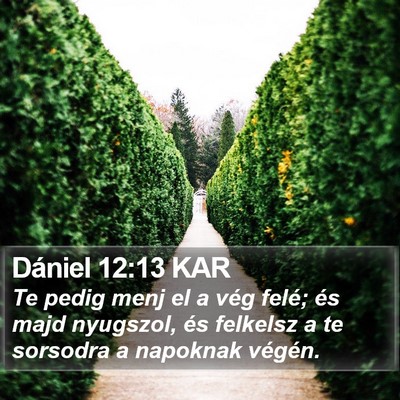 Dániel 12:13 KAR Bible Verse Image