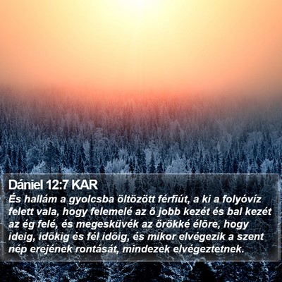 Dániel 12:7 KAR Bible Verse Image