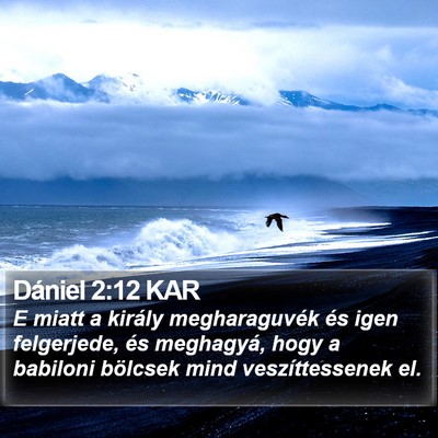Dániel 2:12 KAR Bible Verse Image