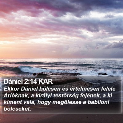 Dániel 2:14 KAR Bible Verse Image