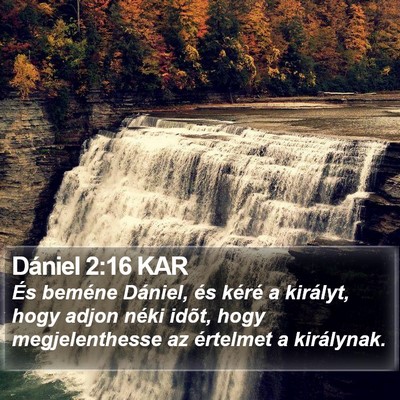 Dániel 2:16 KAR Bible Verse Image