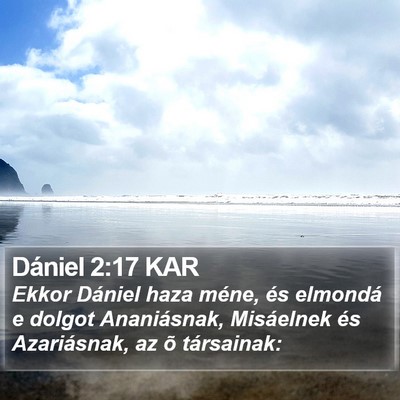 Dániel 2:17 KAR Bible Verse Image