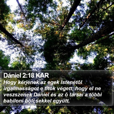 Dániel 2:18 KAR Bible Verse Image