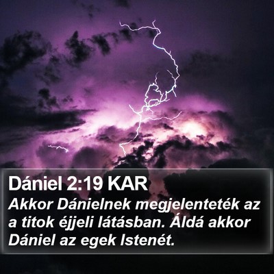 Dániel 2:19 KAR Bible Verse Image