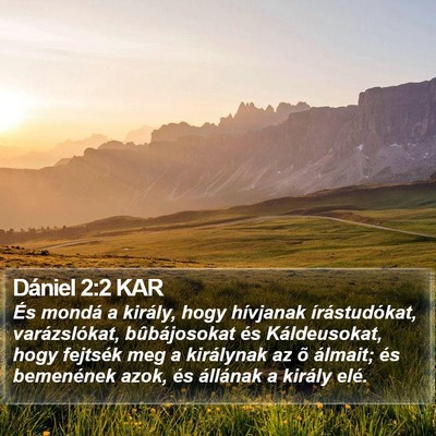 Dániel 2:2 KAR Bible Verse Image