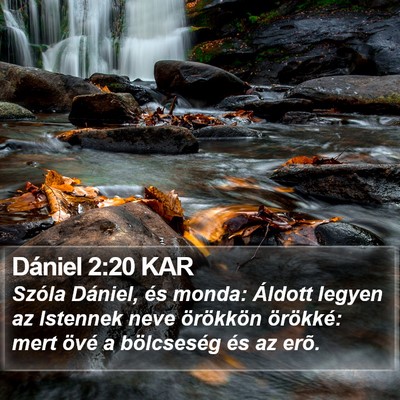 Dániel 2:20 KAR Bible Verse Image