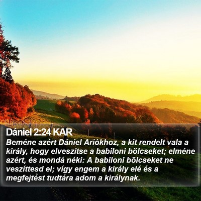 Dániel 2:24 KAR Bible Verse Image