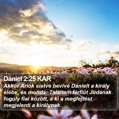 Dániel 2:25 KAR Bible Verse Image