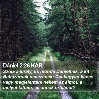 Dániel 2:26 KAR Bible Verse Image