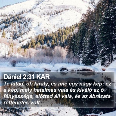 Dániel 2:31 KAR Bible Verse Image