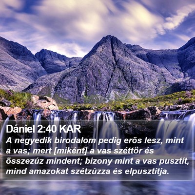 Dániel 2:40 KAR Bible Verse Image