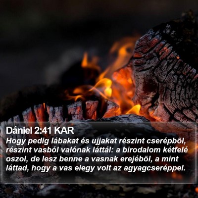 Dániel 2:41 KAR Bible Verse Image