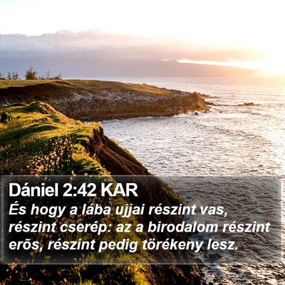 Dániel 2:42 KAR Bible Verse Image