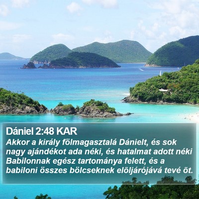 Dániel 2:48 KAR Bible Verse Image