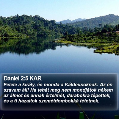 Dániel 2:5 KAR Bible Verse Image