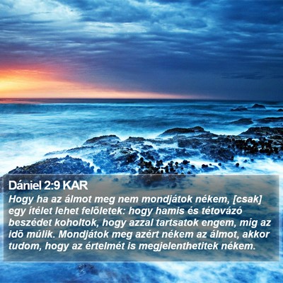 Dániel 2:9 KAR Bible Verse Image