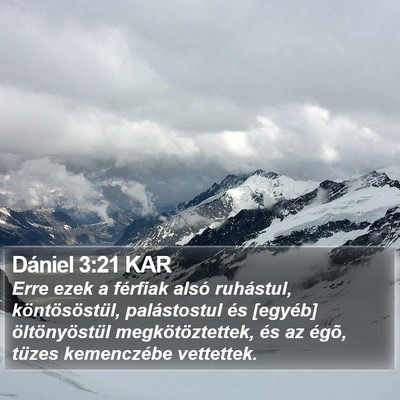Dániel 3:21 KAR Bible Verse Image