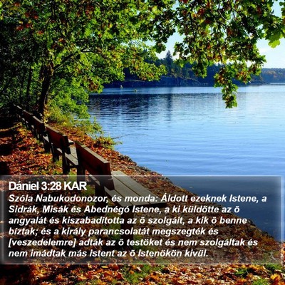 Dániel 3:28 KAR Bible Verse Image