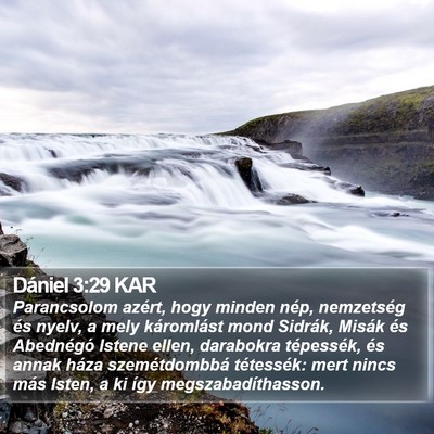 Dániel 3:29 KAR Bible Verse Image