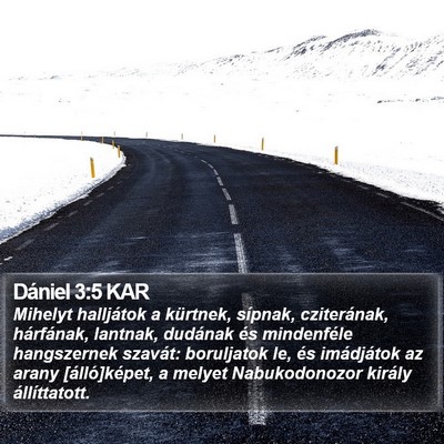 Dániel 3:5 KAR Bible Verse Image