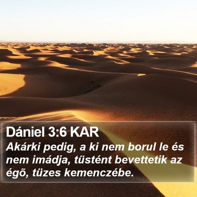 Dániel 3:6 KAR Bible Verse Image