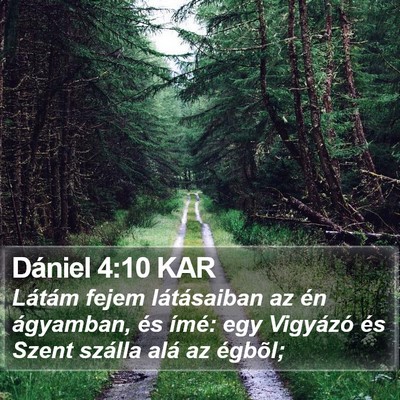 Dániel 4:10 KAR Bible Verse Image