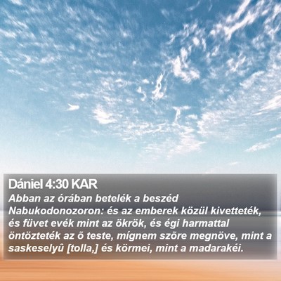 Dániel 4:30 KAR Bible Verse Image