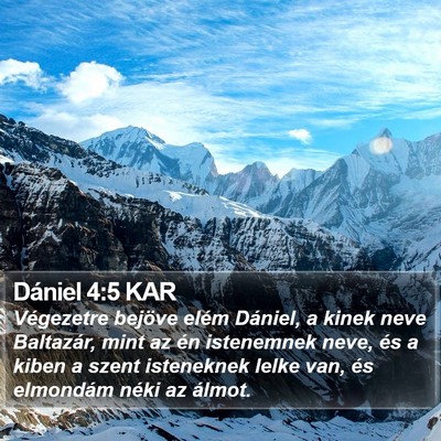 Dániel 4:5 KAR Bible Verse Image
