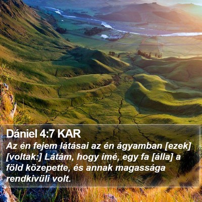 Dániel 4:7 KAR Bible Verse Image
