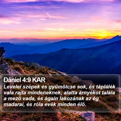 Dániel 4:9 KAR Bible Verse Image