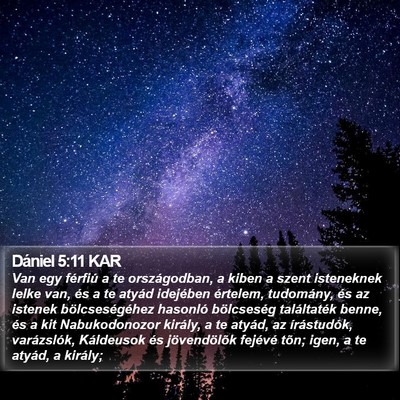 Dániel 5:11 KAR Bible Verse Image