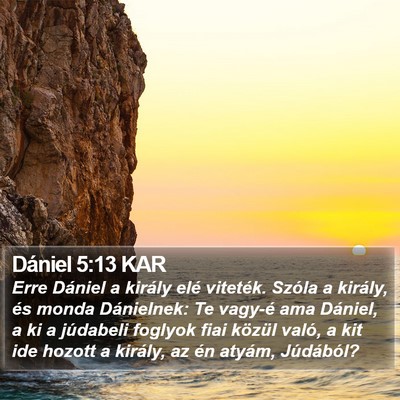 Dániel 5:13 KAR Bible Verse Image
