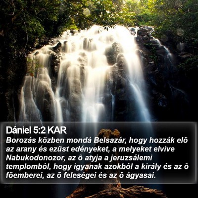 Dániel 5:2 KAR Bible Verse Image