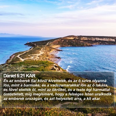 Dániel 5:21 KAR Bible Verse Image