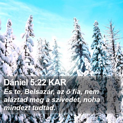 Dániel 5:22 KAR Bible Verse Image