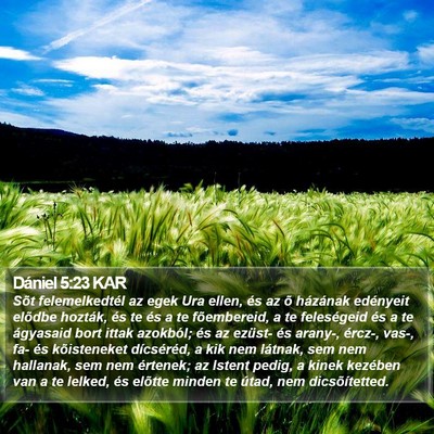 Dániel 5:23 KAR Bible Verse Image