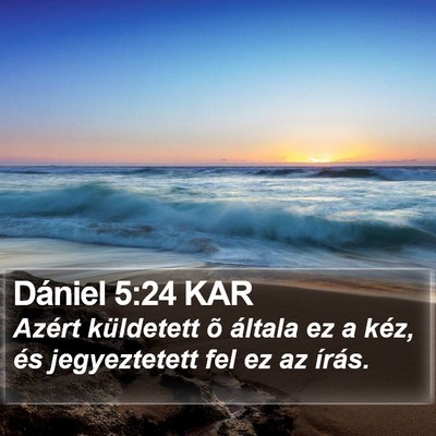 Dániel 5:24 KAR Bible Verse Image
