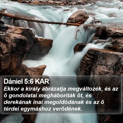 Dániel 5:6 KAR Bible Verse Image